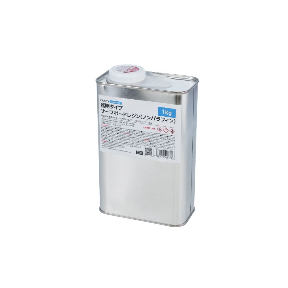 サーフボードレジン　透明　ノンパラ　1KG, 透明, 1kg