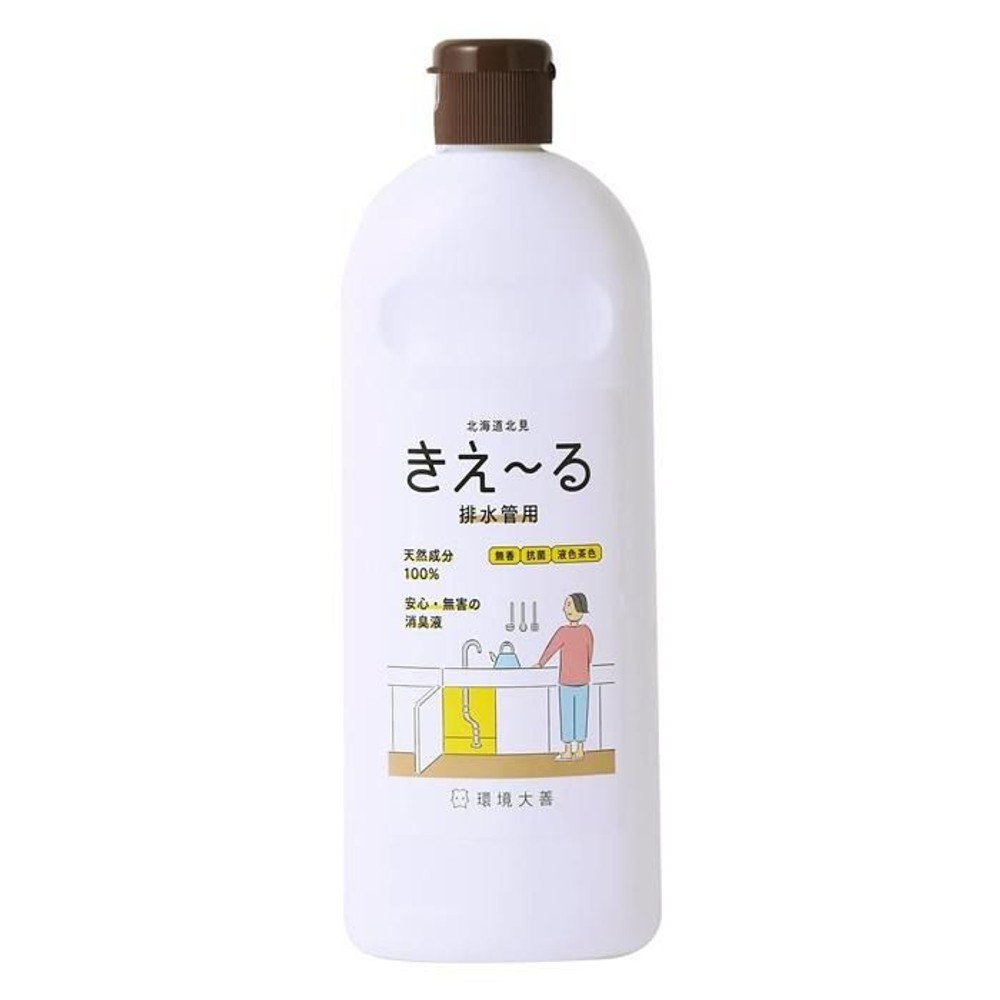 きえ〜る 排水管用 無香料 ボトル 500ml , 排水管用, 500ml