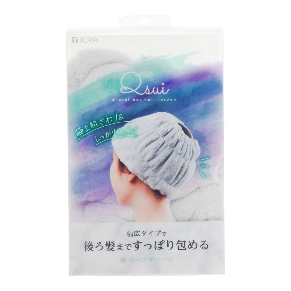 東和　Ｑｓｕｉ　ヘアターバン, グレー, フリーサイズ