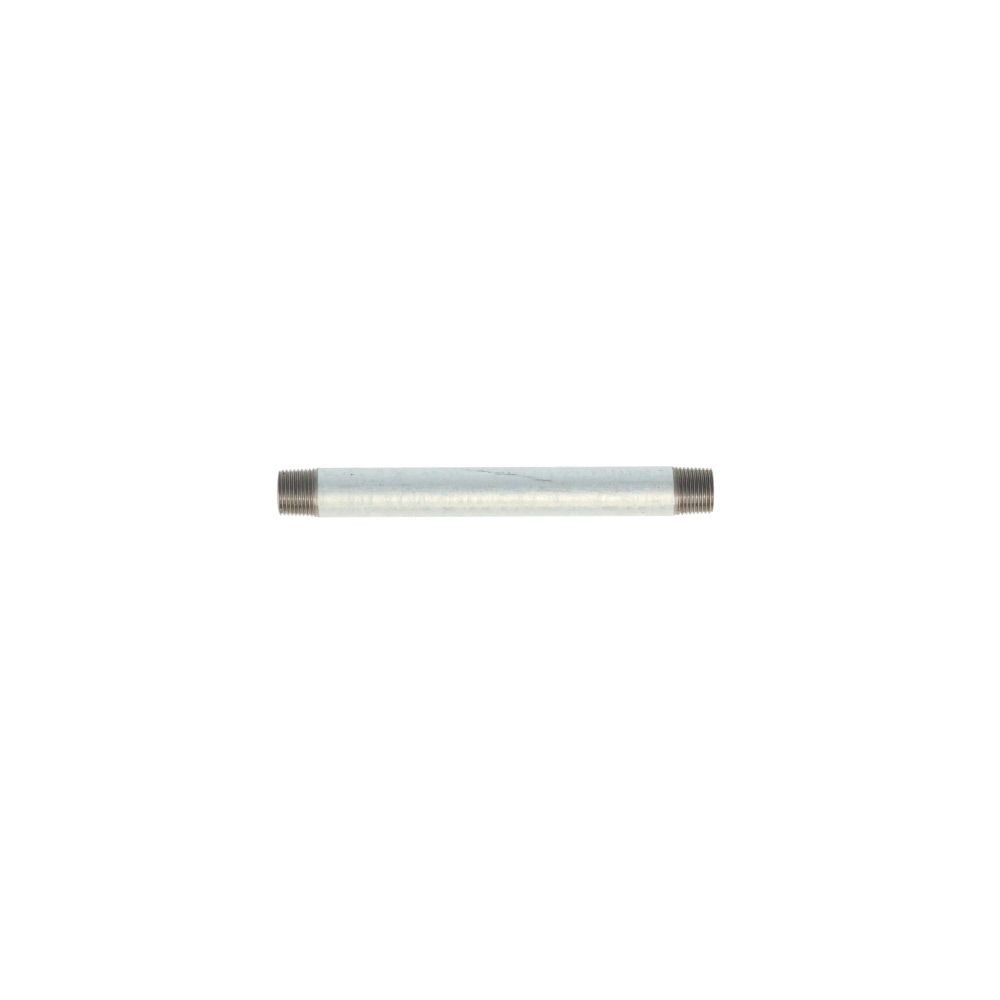 鋼管　ロングニップル　３/８×１５０, シルバー, 3/8×150mm