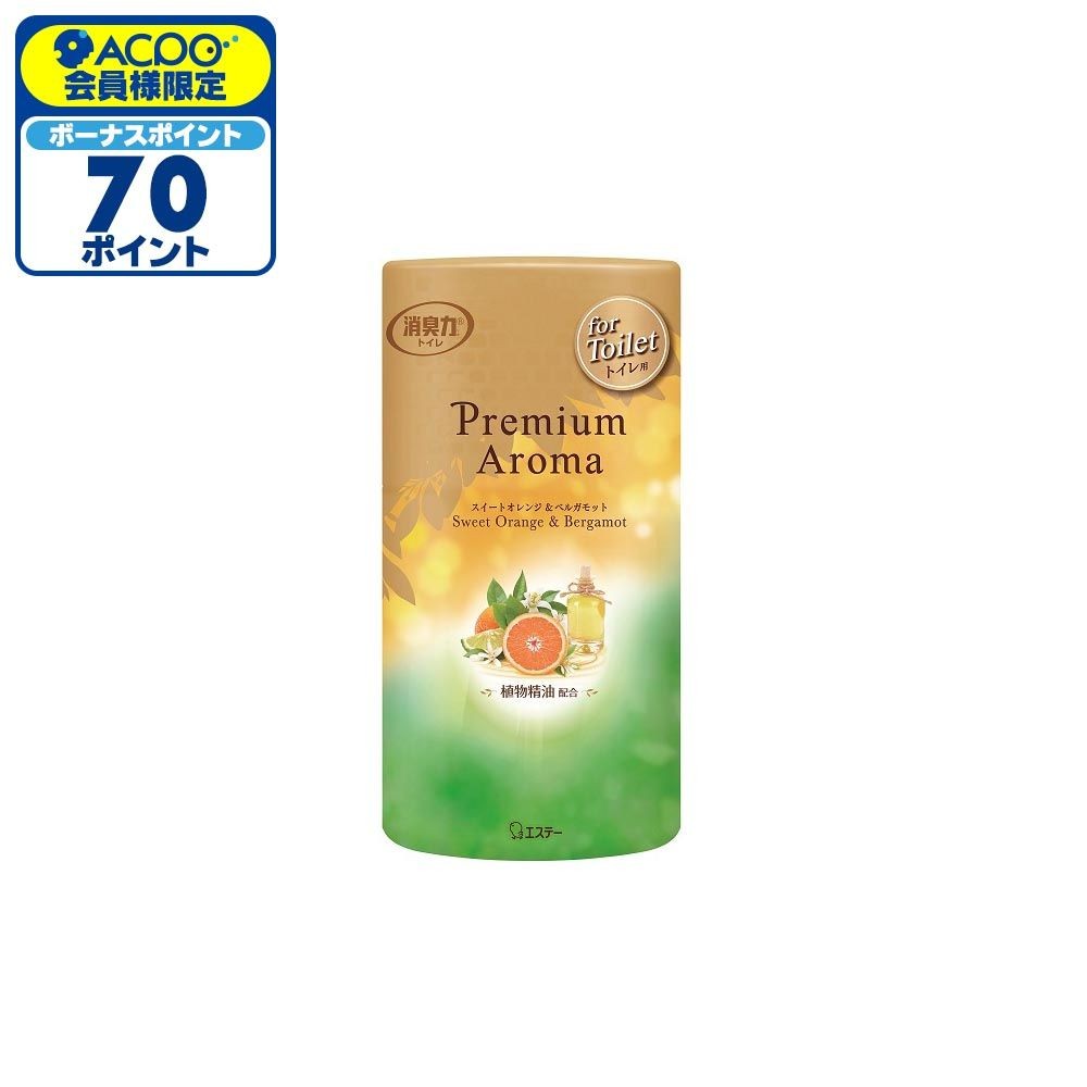 消臭力　Premium Aroma　スイートオレンジ＆ベルガモット　トイレ用, スイートオレンジ＆ベルガモット, 400ml