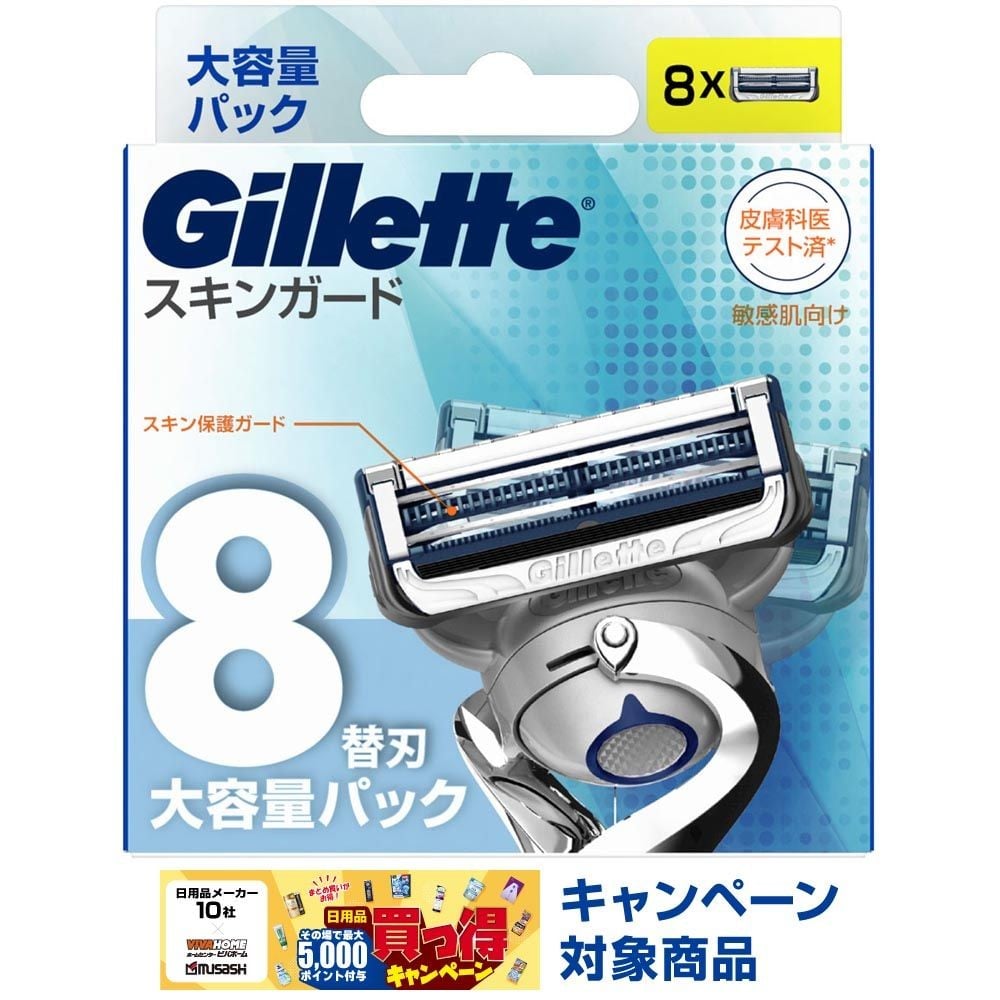 Ｐ＆Ｇ　ジレット　スキンガードマニュアル　替刃　８個入, 替刃, 8個入