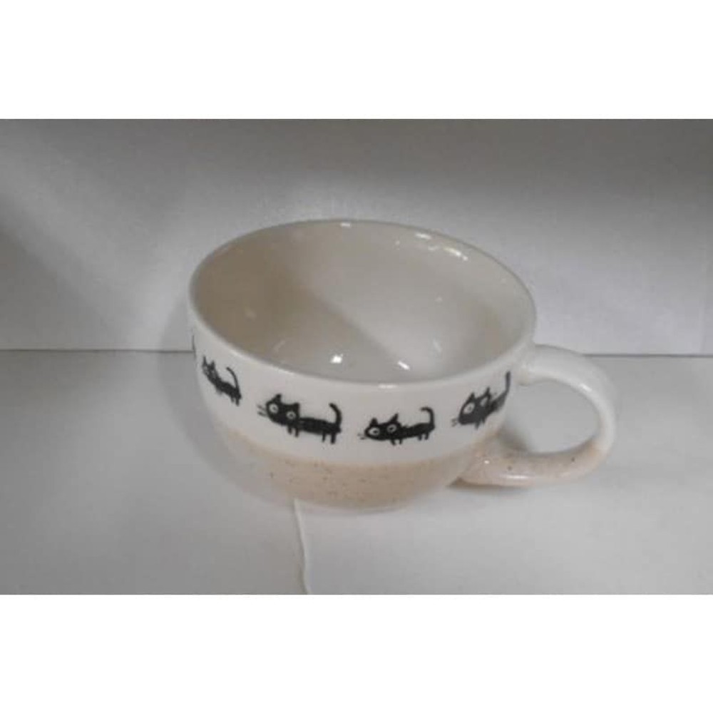スープカップ　黒ねこ, 白, その他サイズ１