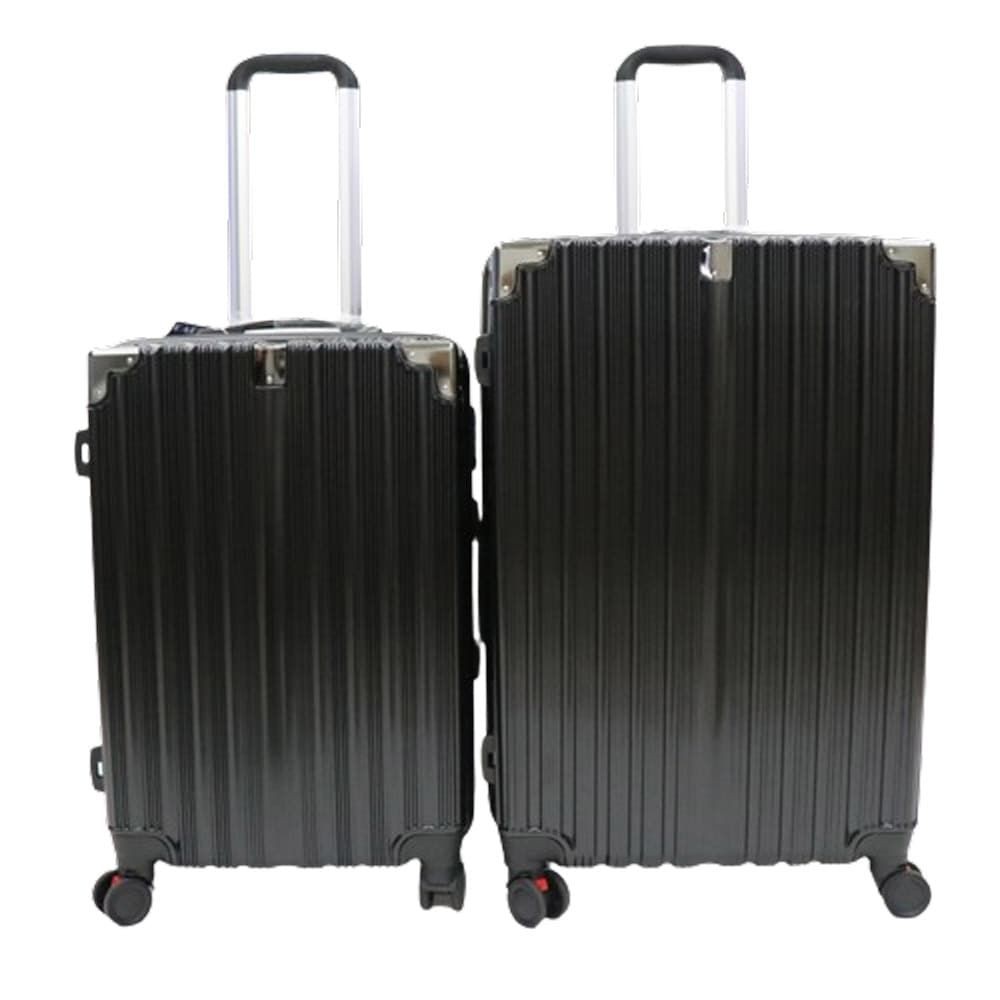 ＰＣ＋ＡＢＳキャリーケース　ブラック　M＆Lセット, ブラック, -