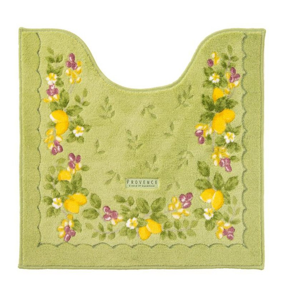 オカプロヴァンスシエル　トイレマット三つ折り, グリーン, レギュラーサイズ