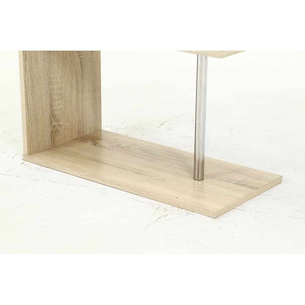 不二貿易 Ｓ字型ディスプレイラック３段　オーク【メーカー直送・代引不可】, オーク, 幅600mm×奥行290mm×高さ1086mm