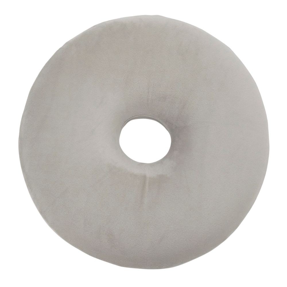 WIZ'A ウイザ　低反発円座クッション　ドーナツ型, グレー, 約直径39&times;8cm