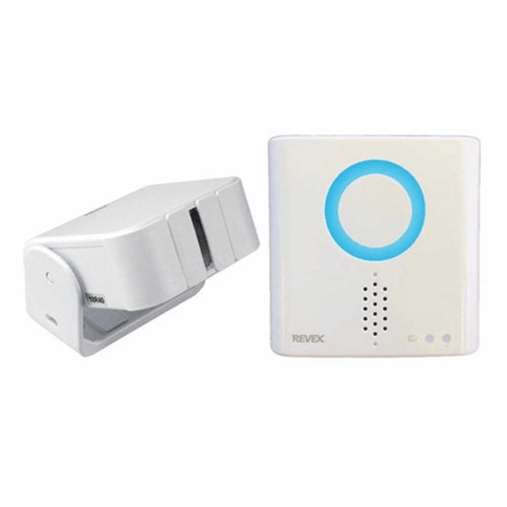 リーベックス 人感センサーチャイムセット XP750A, ホワイト, 幅90mm&times;奥行32mm&times;高さ91mm