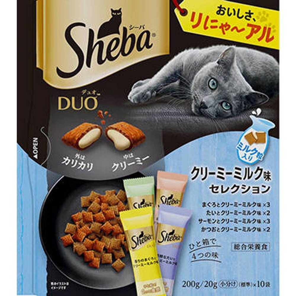 シーバデュオ　クリーミーミルク味セレクション　200g, クリーミーミルク味セレクション, 200g