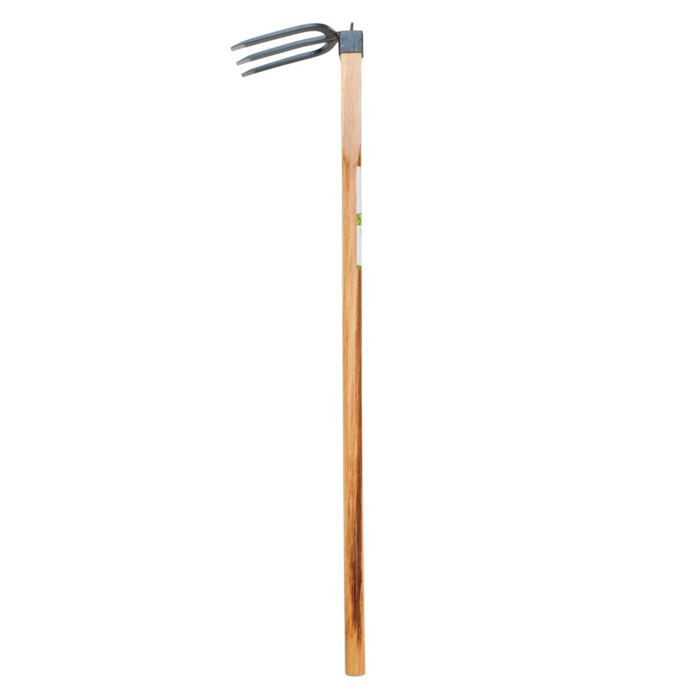 ウイザ WIZ'A　ホーム三本鍬　全鋼, 木柄, 三本鍬