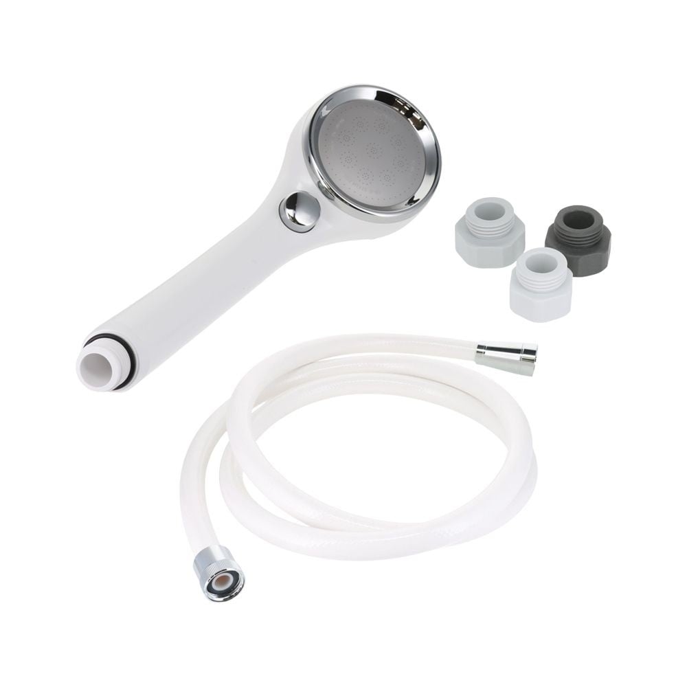 SANEI 節水ストップシャワーセット PS303-CTA-C-VH, ホワイト, 低水圧対応