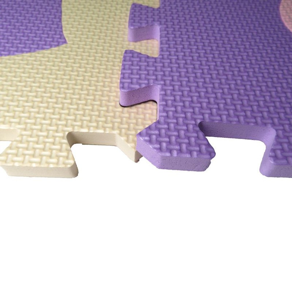 つなげるパズルマット　9枚組　Ｖマカロン／ミッキー＆ミニー, Ｖマカロン, 9枚組