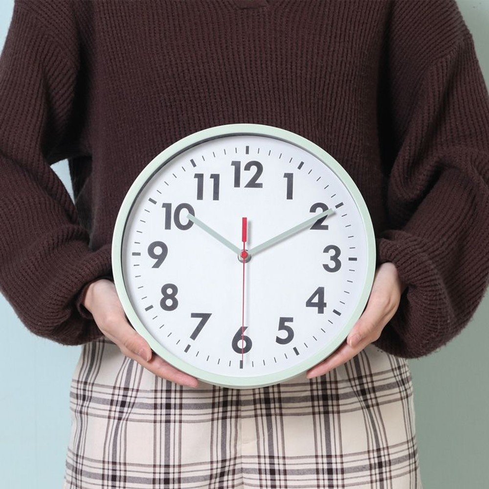 掛時計　ミーナ, ホワイト, 25cm