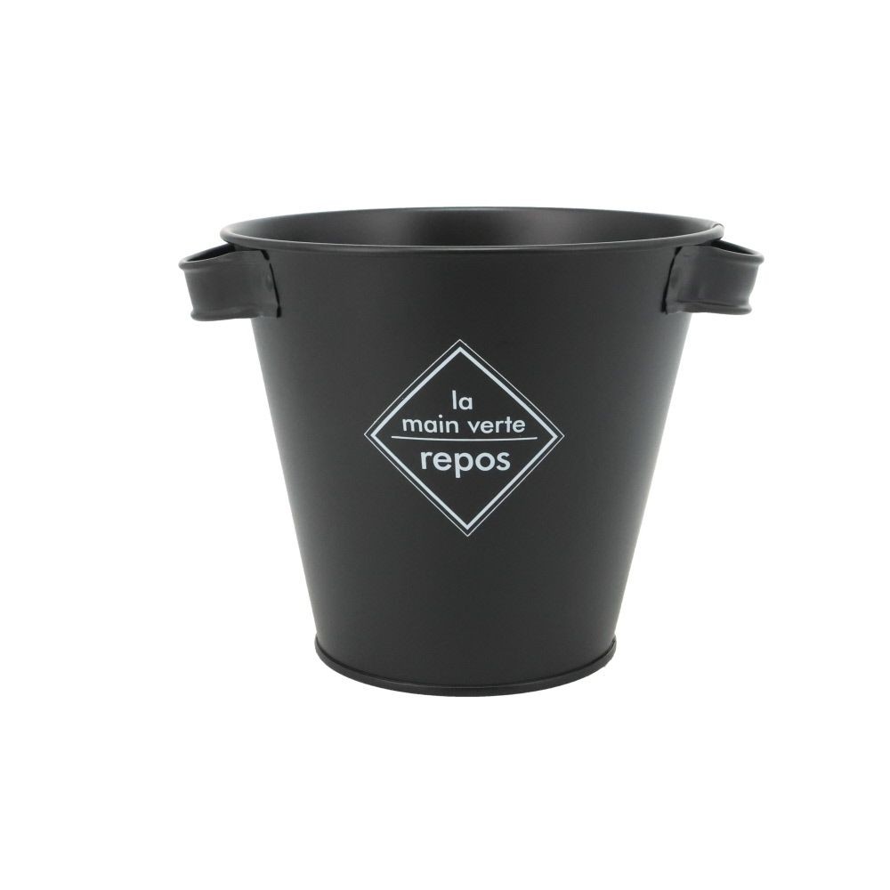 ピースポット　深型５号, ブラック, 深型5号