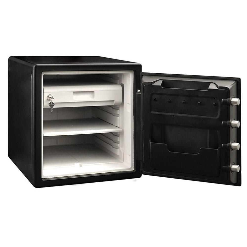 【廃棄料無料・開梱・設置費込】セントリー耐火耐水金庫  JTW123GEL テンキー式 2時間耐火 33.6L【メーカー直送・代引不可】, ブラック, 33.6L