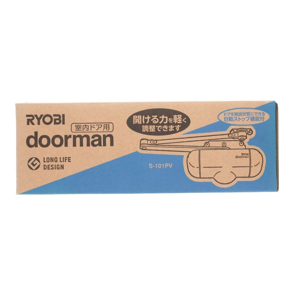 リョービ　ドアクローザー　ｄｏｏｒｍａｎ　ブラック, ブラック, 1個入り