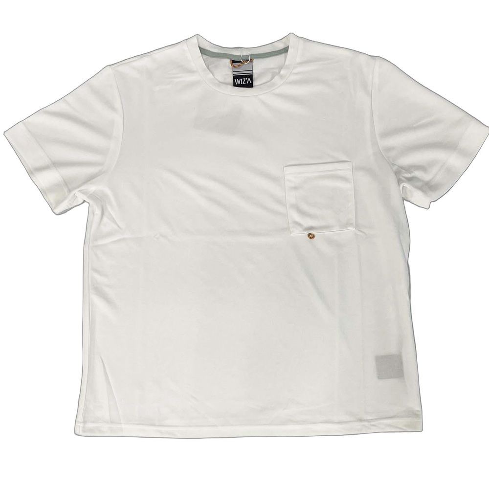 ウイザ WIZ'A シワになりにくいポケットＴシャツ　ホワイト, ホワイト, Lサイズ