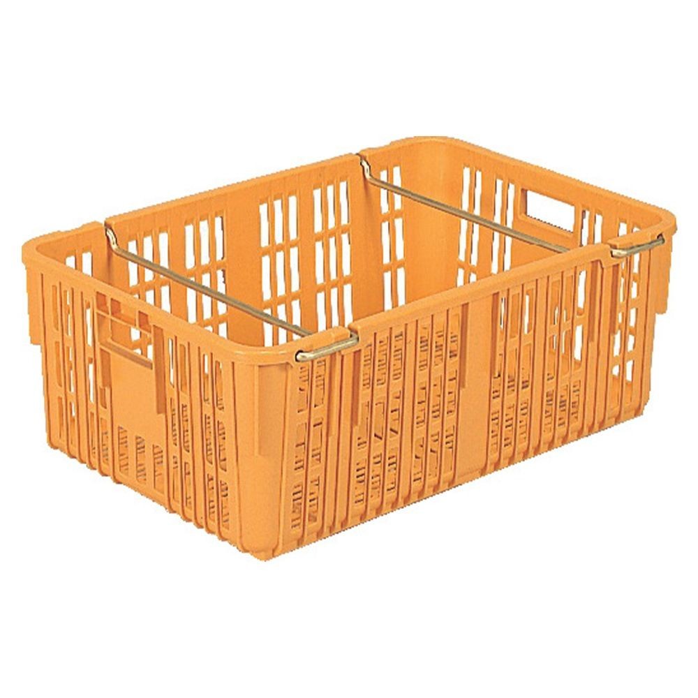 サンコー サンテナー A#90 ハンドル付 オレンジ 109000-01 &times;5個セット【メーカー直送・代引不可】【法人限定】, オレンジ, 5P