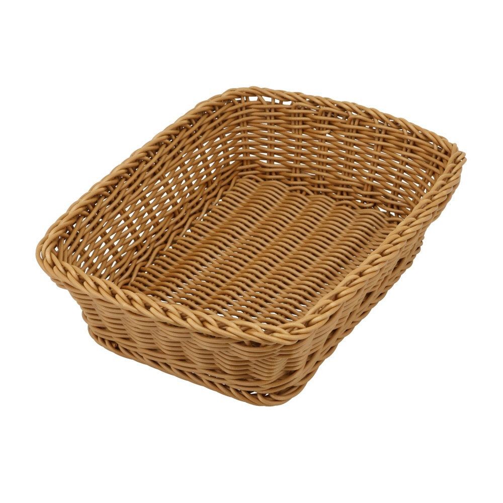 水洗いできるバスケット　レクタングル　Ｌ　ブラウン, ブラウン, Lサイズ