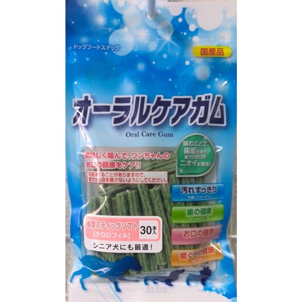 オーラルケアガム桜型スティックソフト30本クロロフィル, ソフト クロロフィル, 30本