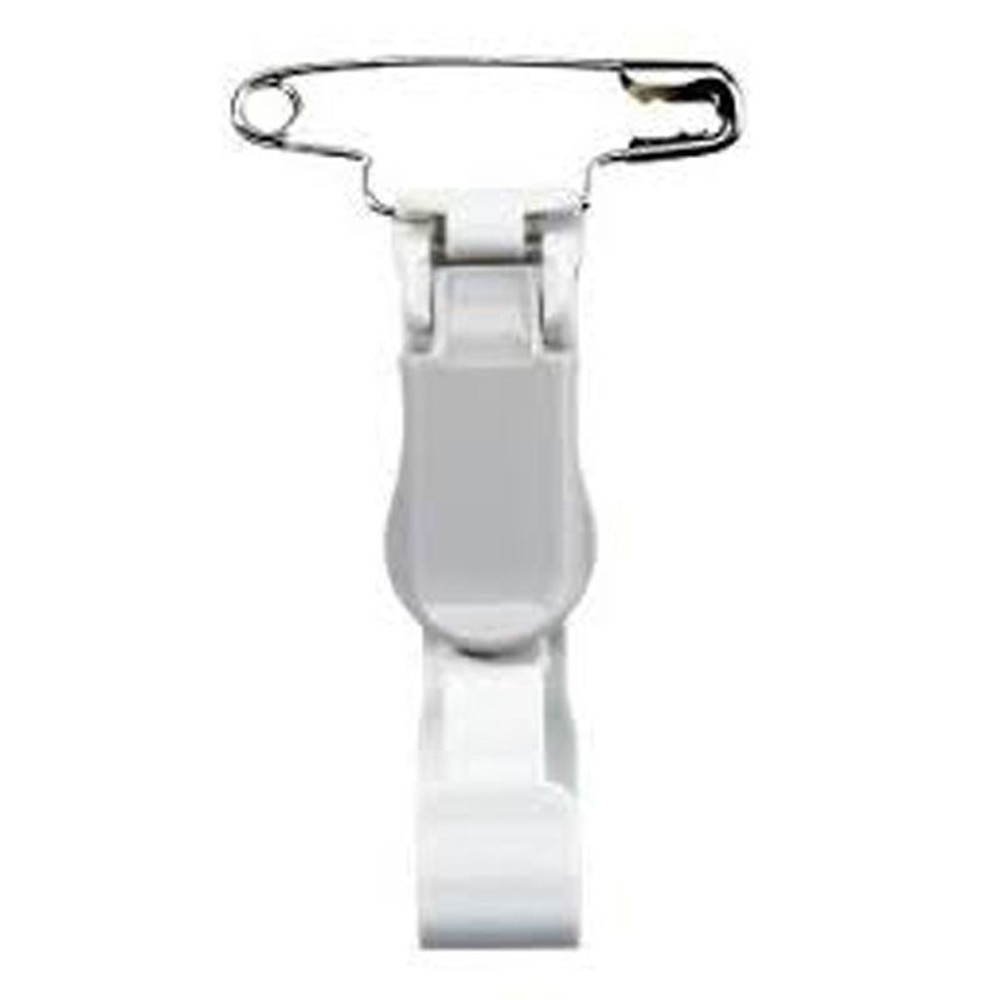 オープン　名札用クリッププラ　安全ピン付　ＮＸー13ＰーＧＹ, グレー, 1個