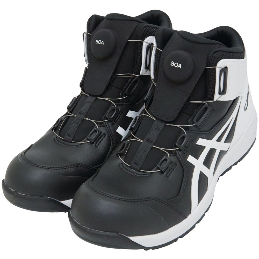 アシックス（ASICS） ウィンジョブCP304  BOA ブラック&times;ホワイト, ブラック&times;ホワイト, 25.0cm
