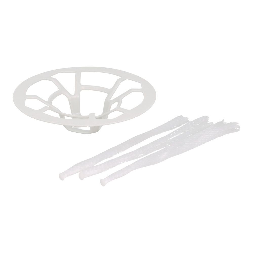 排水口ヘアキャッチャー, 白, 140mm