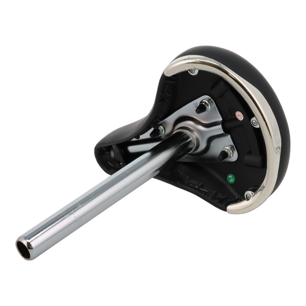 子供車用サドル　ポスト付, グレー, ポスト径25.4mm