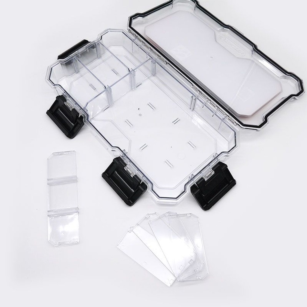 防水パーツケース 仕切り6, クリア（S）, Sサイズ