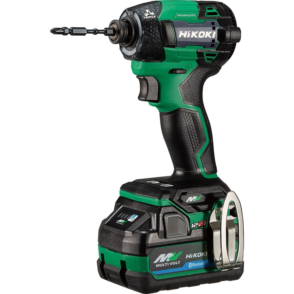 ハイコーキ　HIKOKI ３６ＶインパクトＤＶ（蓄電池２個、充電器付き） WH36DD (2XHSZ), グリーン, WH36DD (2XH)