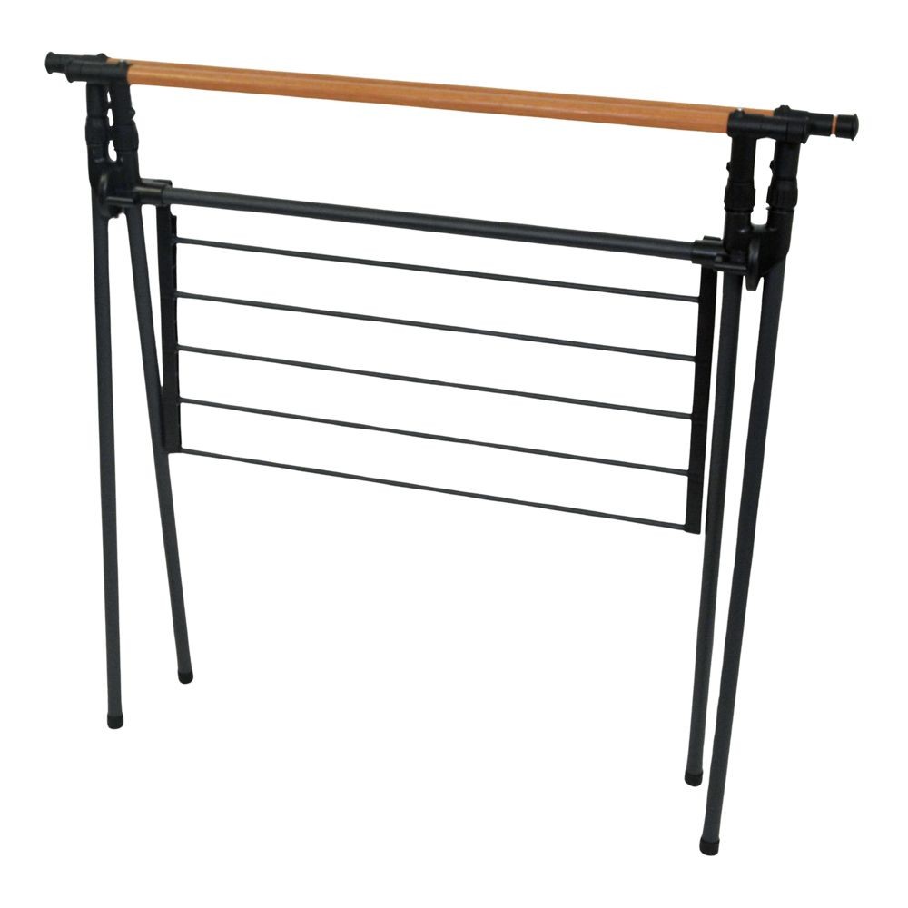 デザイン室内物干しＸ型伸縮式, ブラック, 伸縮式