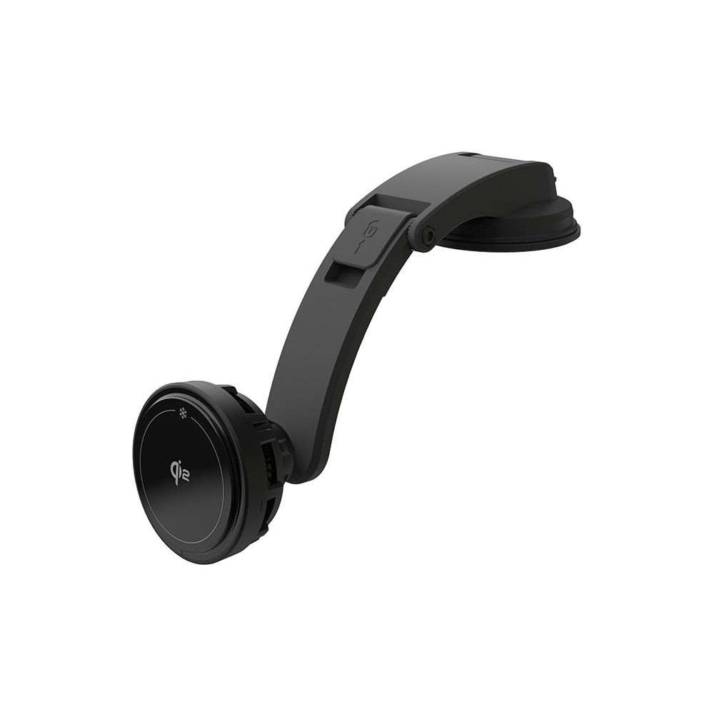 カシムラ Qi2 マグネットワイヤレス充電器 冷却機能 吸盤取付 KW-53, ブラック, KW-53