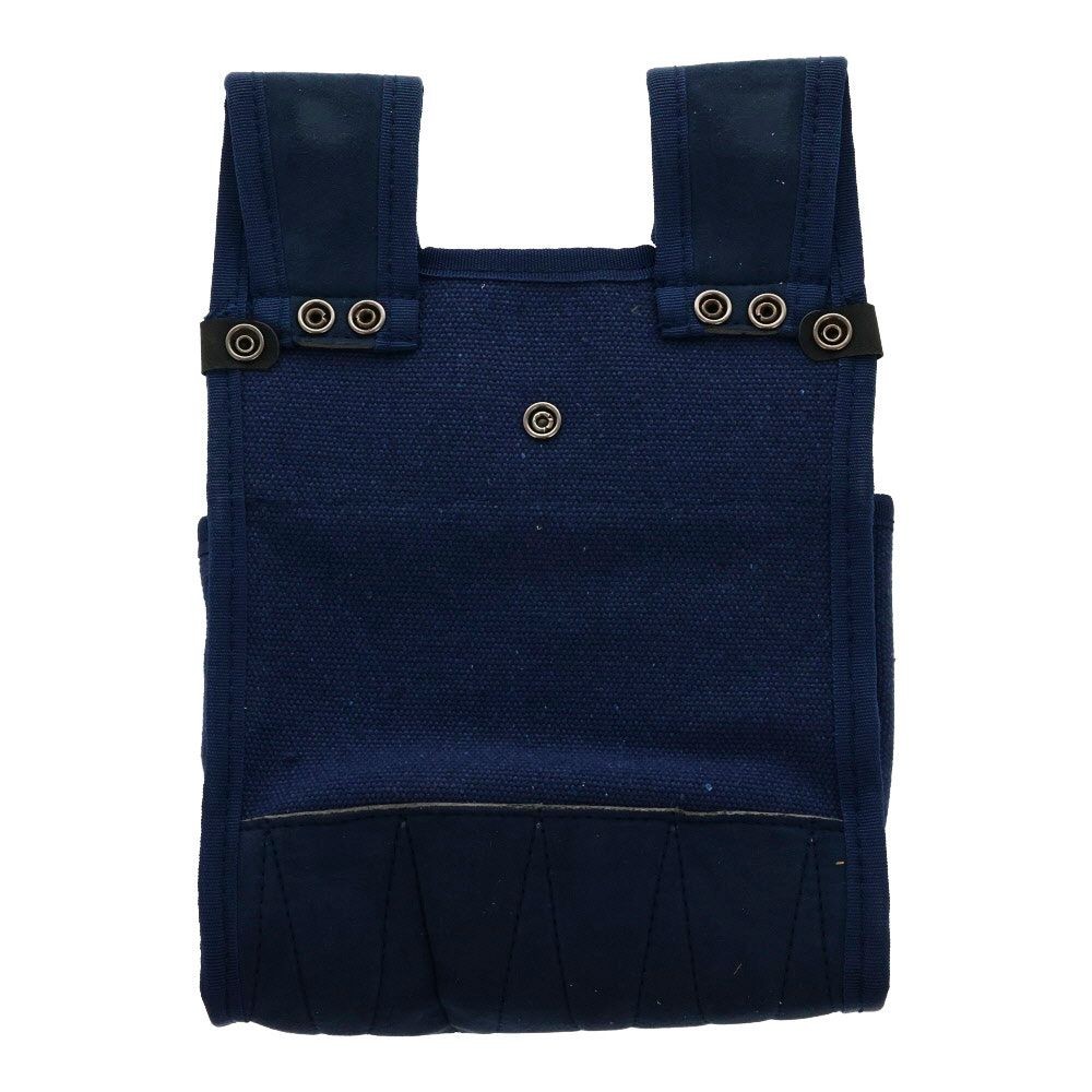 職人作　スリット帆布腰袋, 黒, 幅205mm