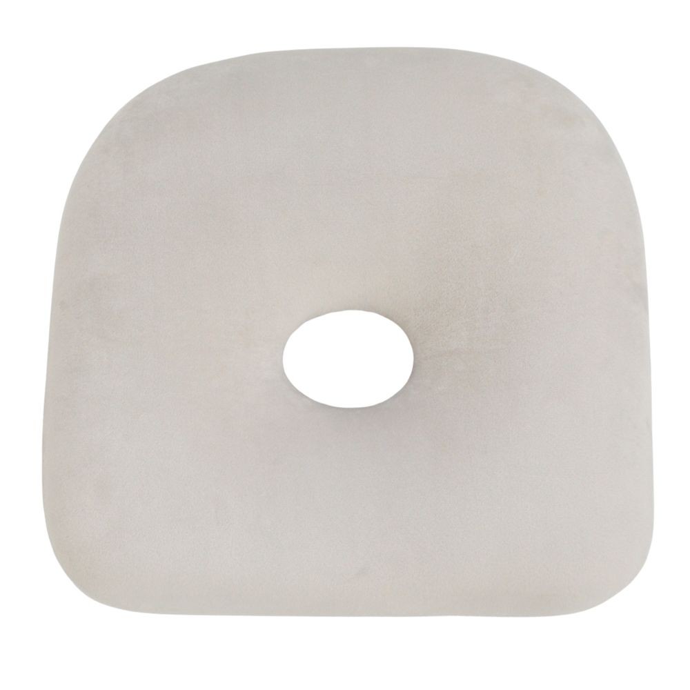 WIZ'A ウイザ　低反発傾斜クッション, グレー, 約幅38&times;奥行38&times;厚さ9〜13cm