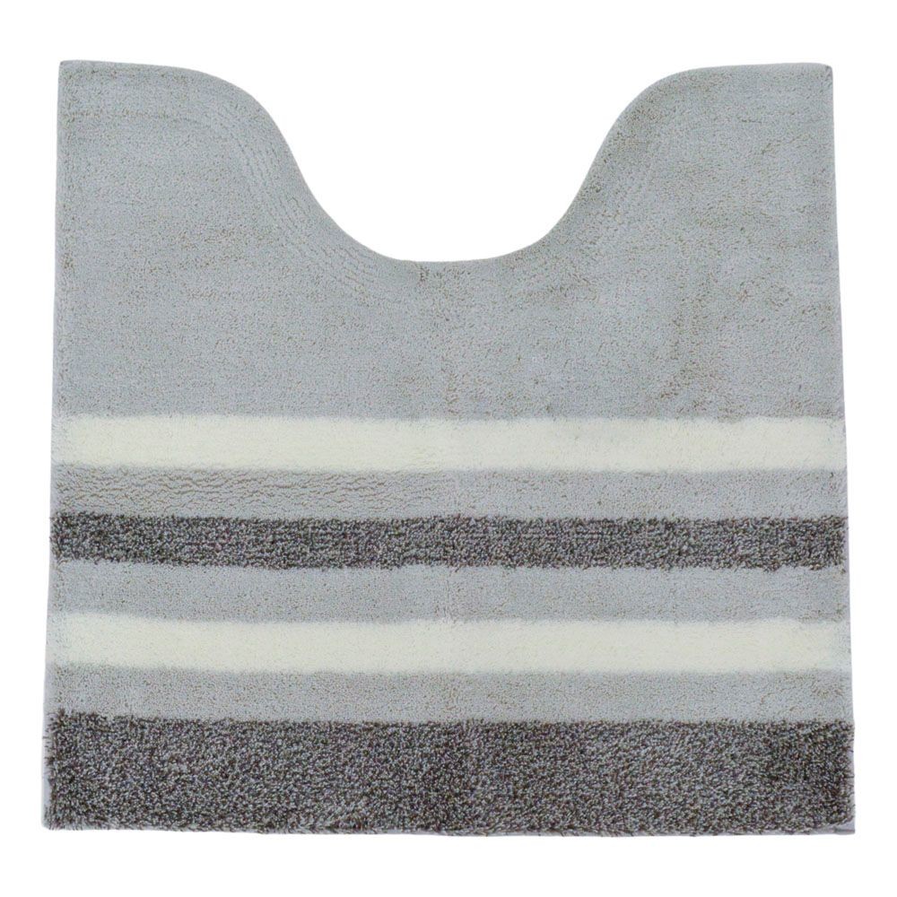 センコーＮＥＯボーダートイレマット, ネイビーブルー, 58&times;60cm