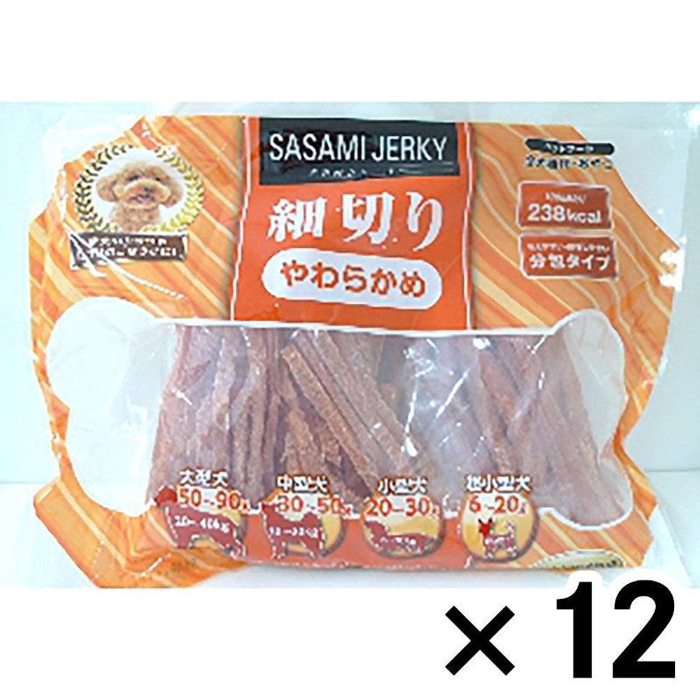 ささみジャーキー細切り500ｇ（250ｇＸ2） &times;12個セット, その他カラー１, その他サイズ１