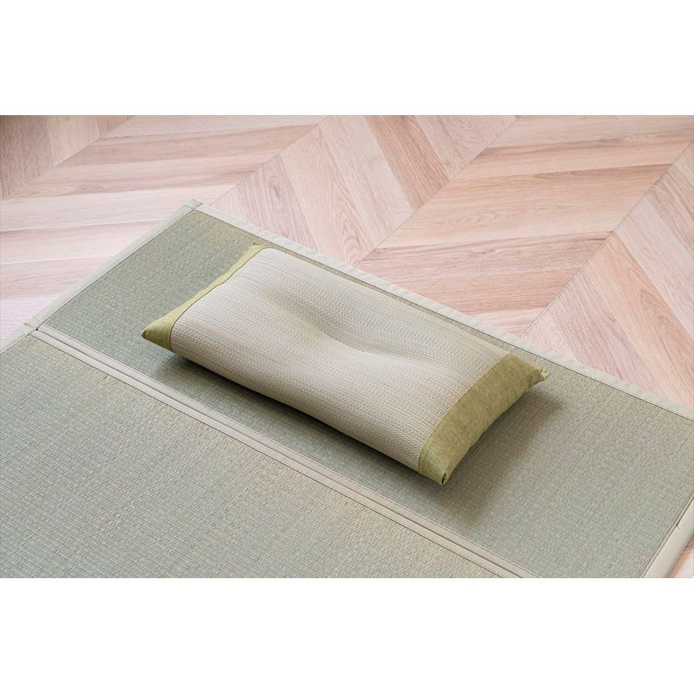 国産平枕  リズム  約50cmＸ30cm  グリーン色, その他カラー１, その他サイズ１