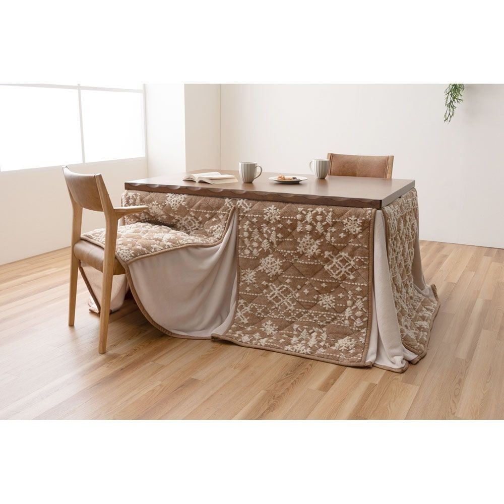 ハイタイプこたつ布団　ルミ【メーカー直送・代引不可】, ベージュ, 約225&times;225cm