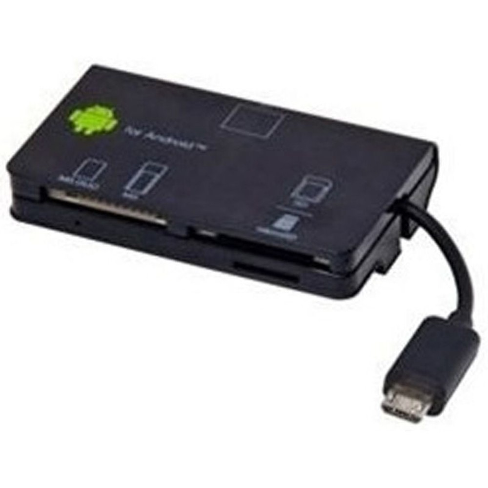 マイクロUSBカードリーダー, ブラック, 3cm