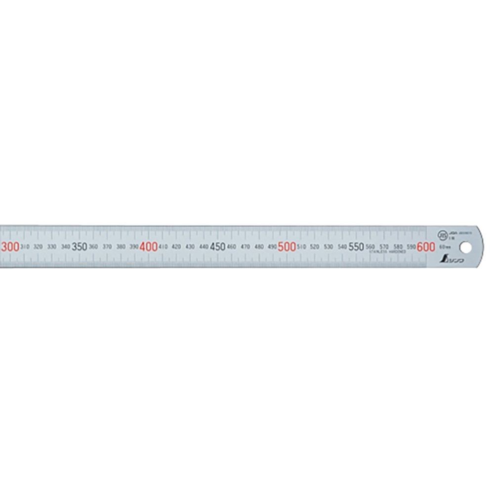 直尺 ステン 60cm赤数字入 JIS, 14036, 60cm