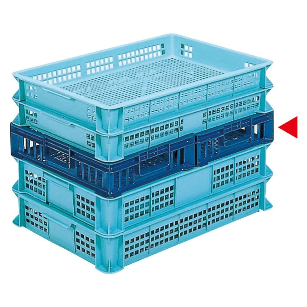 サンコー サンテナー B#30 ハーフ ブルー 101152-00 &times;10個セット【メーカー直送・代引不可】【法人限定】【日祝配送不可・時間指定不可】, ブルー, 10P