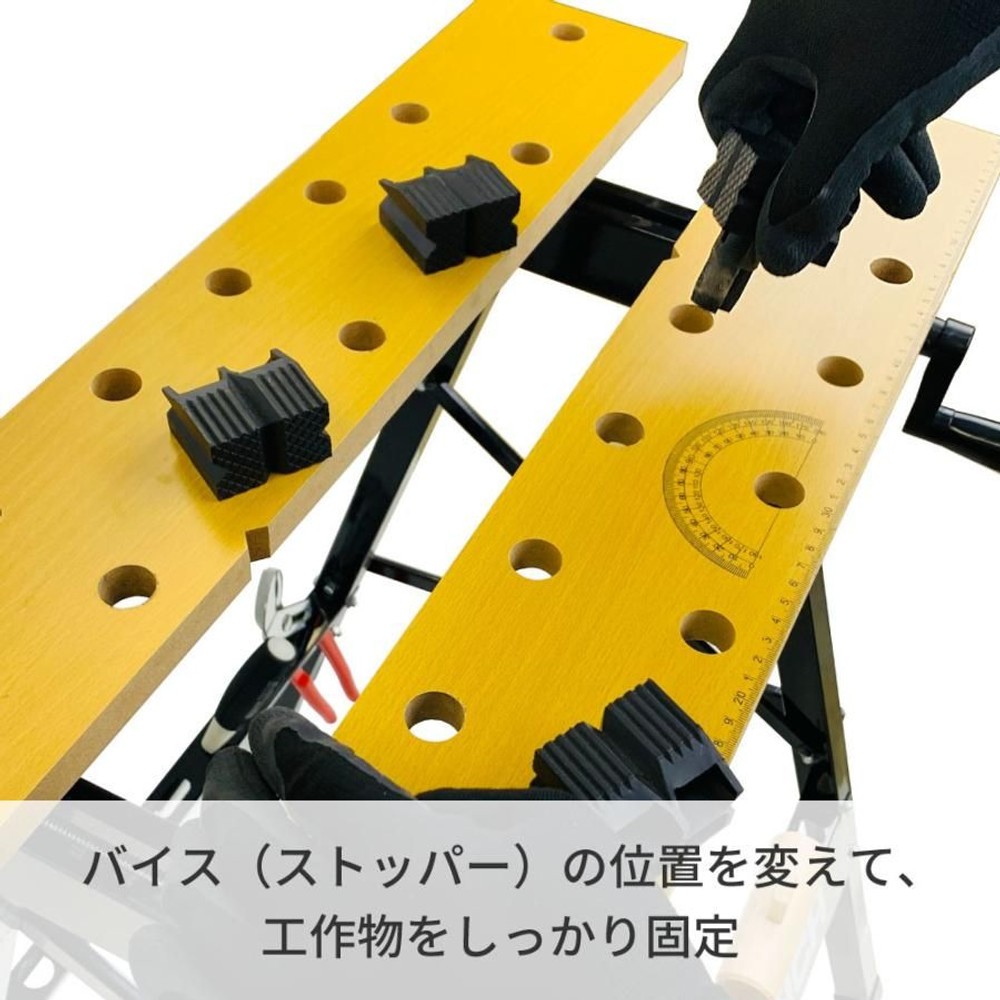 【数量限定】GT  ワークベンチバイス  GTWBー300  作業台, ブラック, GTWBー300