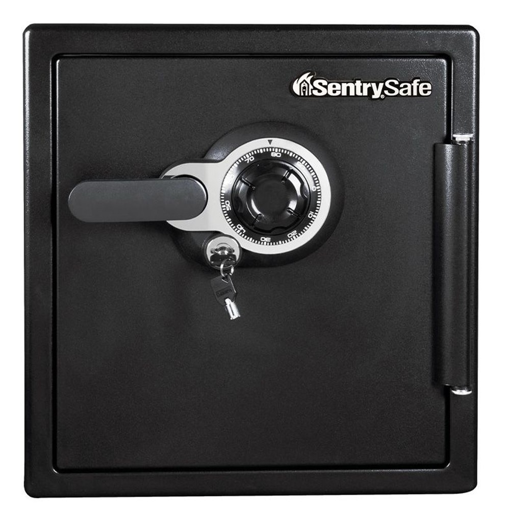 【廃棄料無料・開梱・設置費込】セントリー耐火・耐水金庫  JFW123DE ダイヤル式 1時間耐火 33.6L【メーカー直送・代引不可】, ブラック, 33.6L