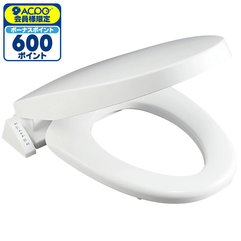サンエイ SANEI 前丸暖房便座 PW9042-W, ホワイト, 幅398mm&times;奥行511mm&times;高さ92mm