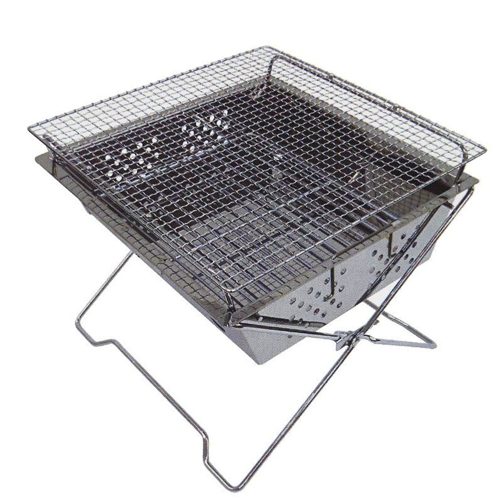 ステンレス焚火スクエアグリル, ステンレス, 38&times;38cm