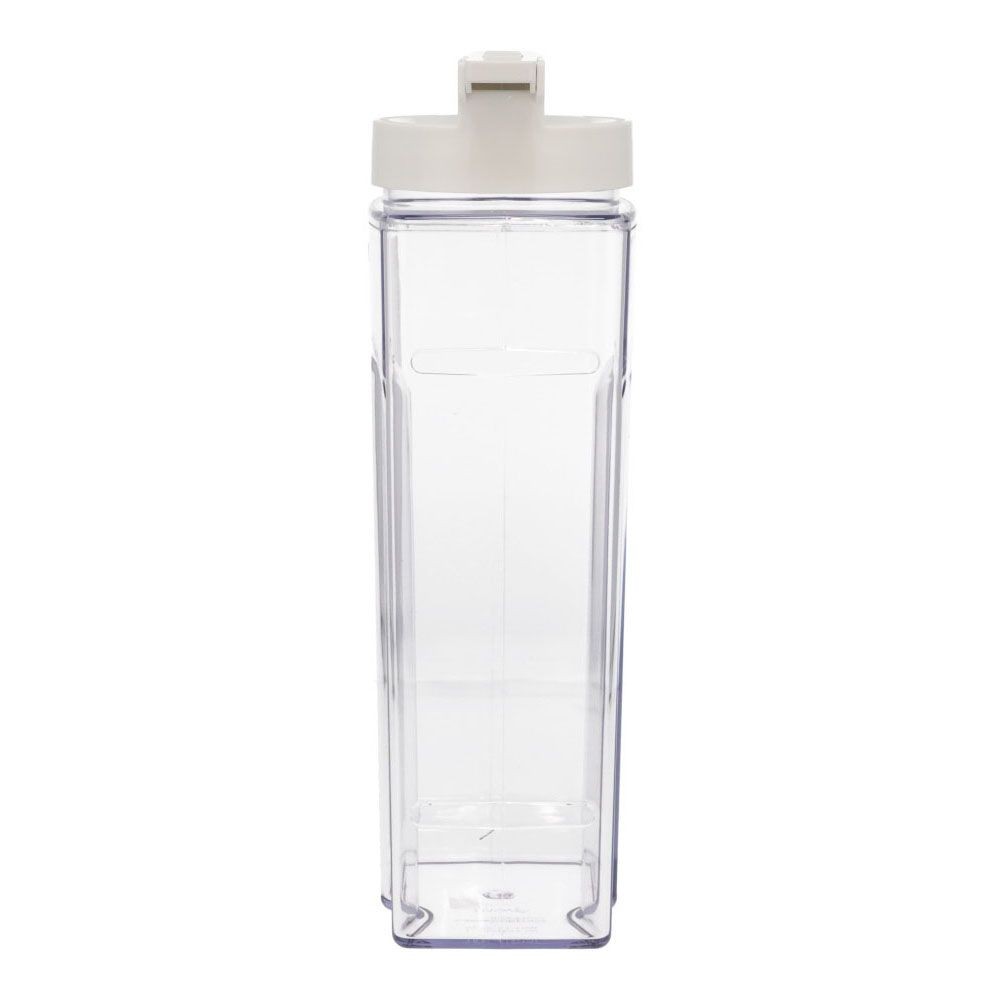 抗菌　タテヨコワンプッシュピッチャー　2．2Ｌ　ホワイト, クリア, 2.2L