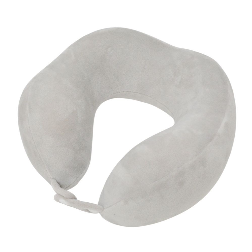 WIZ'A ウイザ　低反発ネックピロー, グレー, 約25&times;24cm