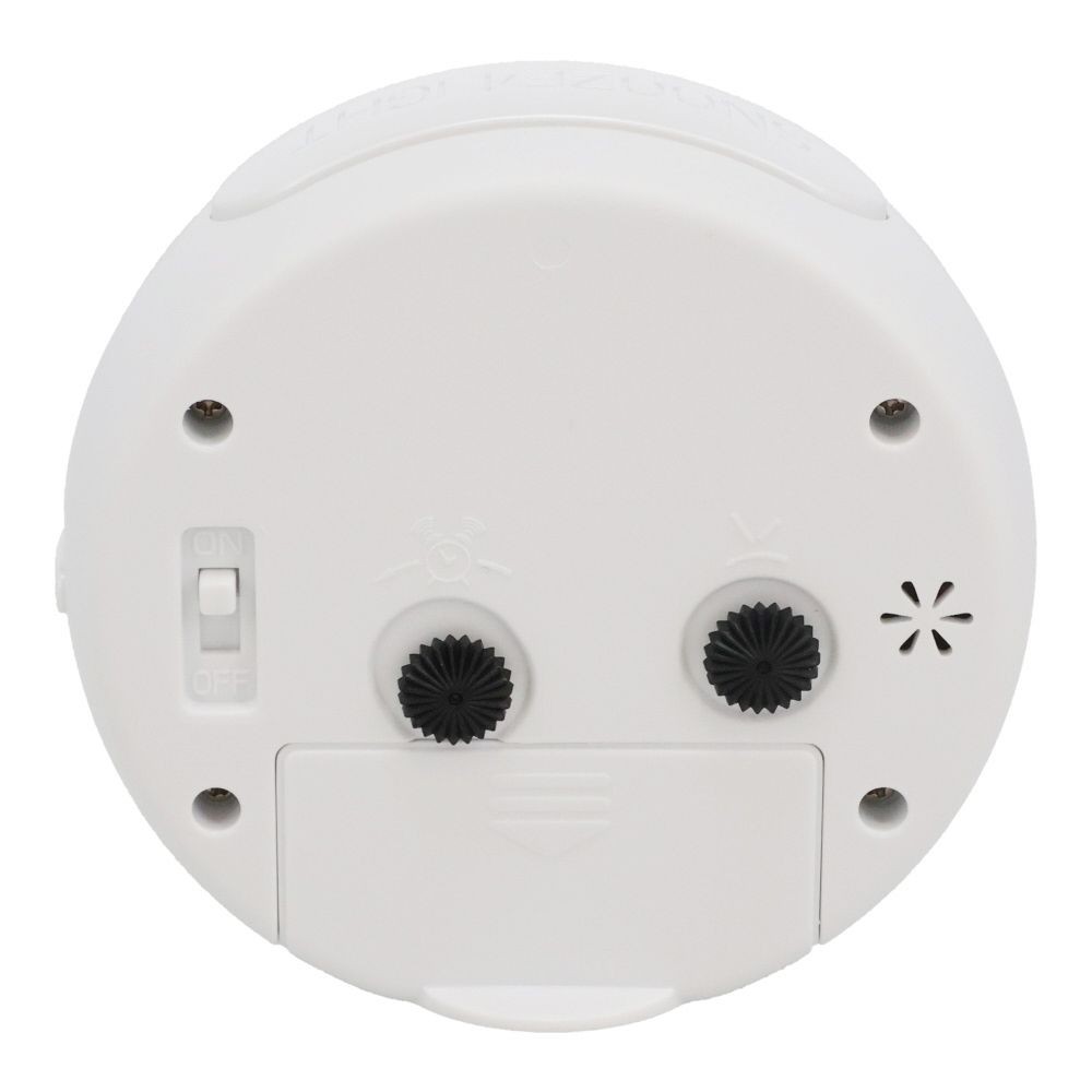 ウィザ WIZ'A 自動点灯機能付きアナログ目覚まし時計, パールホワイト, WIZA-T036