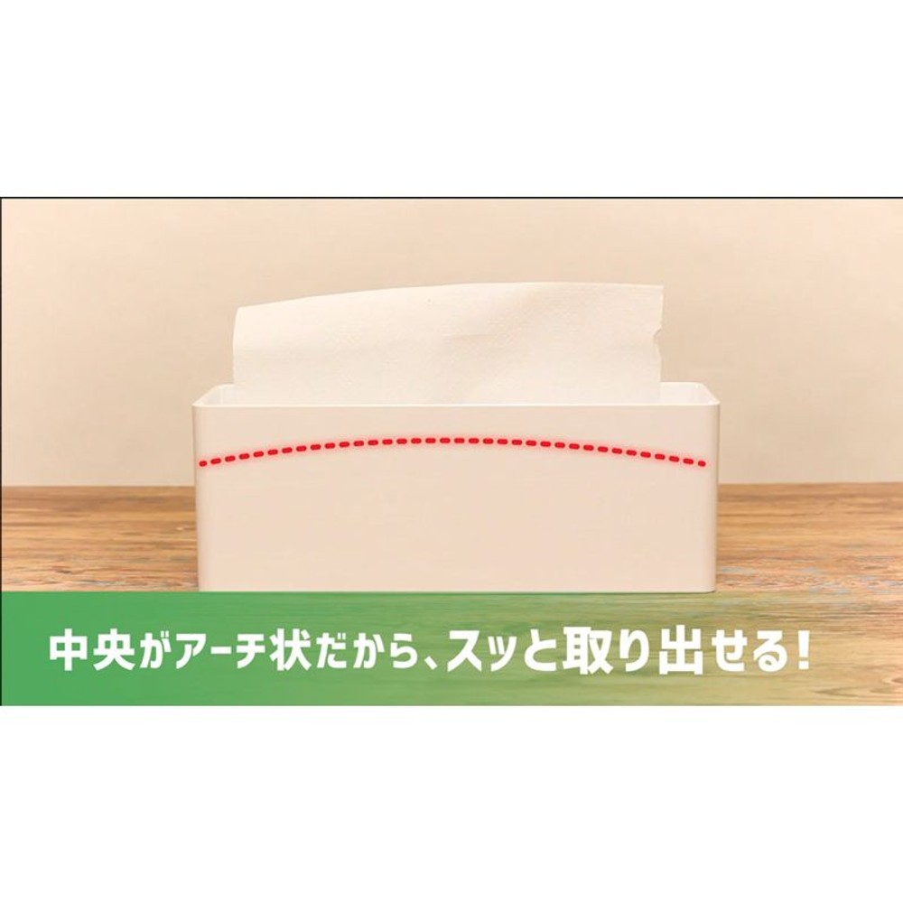 抗菌サッと取り出せるペーパータオルケース, ホワイト, ケースのみ