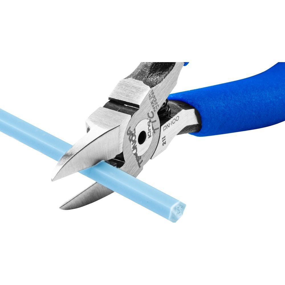 ツノダ（Tsunoda） プチプラ　プラニッパー　１００ｍｍ　バネ付 PN-100, ブルー, 100mm